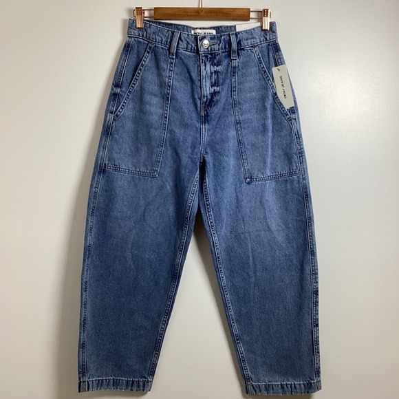 DKNY Jeans Denim - DKNY Jeans‎ High Rise Barrel Leg Women's Denim Jeans Size 26